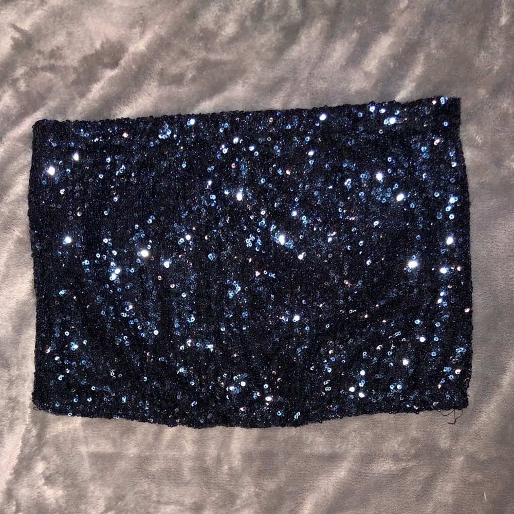 Sequin crop top